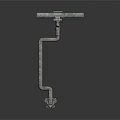 Industrial Metal Pipe Equipment With Curved Structure And Connecting Parts