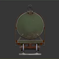 Green SC Logistics Model Tank Car With Ladder On Railway Tracks