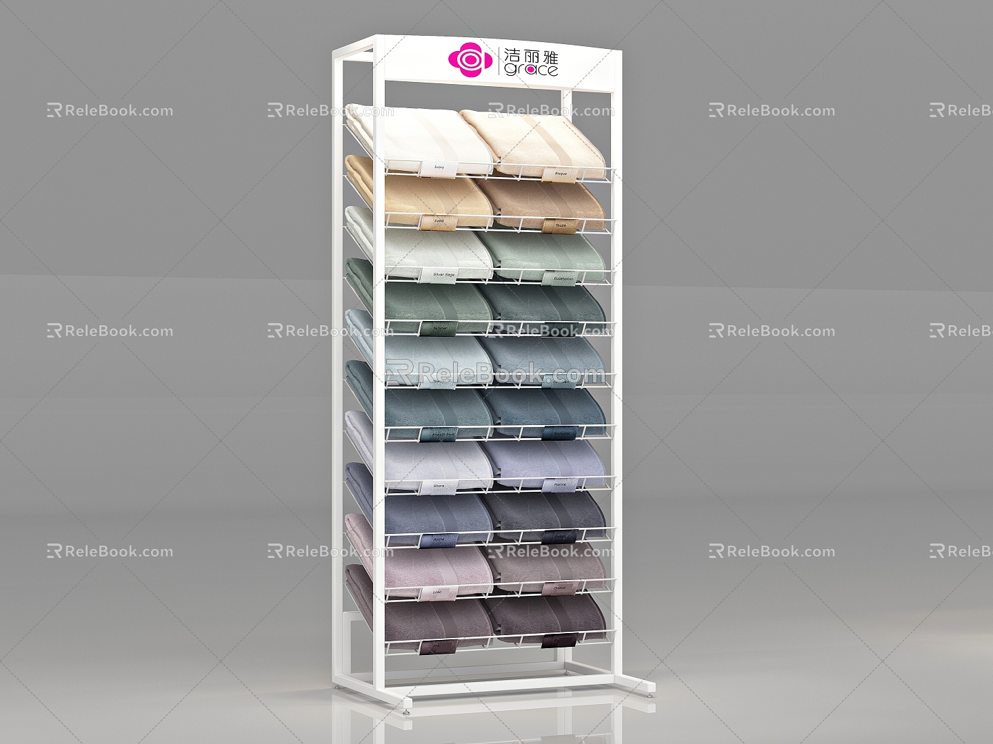 Towel Display Rack Facial Cleanser Display Rack Food Chocolate Display Rack Net Wire Rack Washing Powder Bread Display Rack Socks Display Rack Milk Powder Magazine Display Rack Painting Tools Display Rack High-tech model