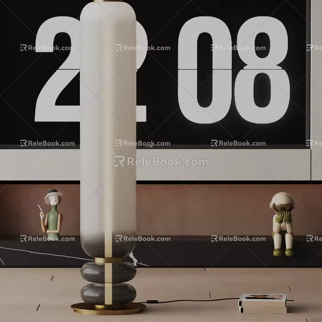 Modern floor lamp 3d model