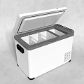 Chest Freezer With Open Lid Interior Compartments White Exterior And Control Panel