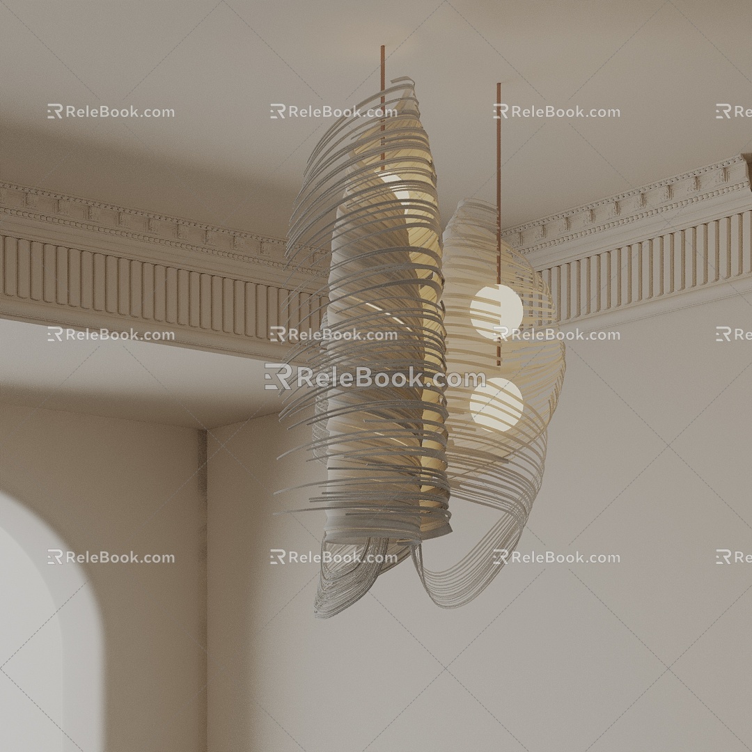 Modern chandelier 3d model