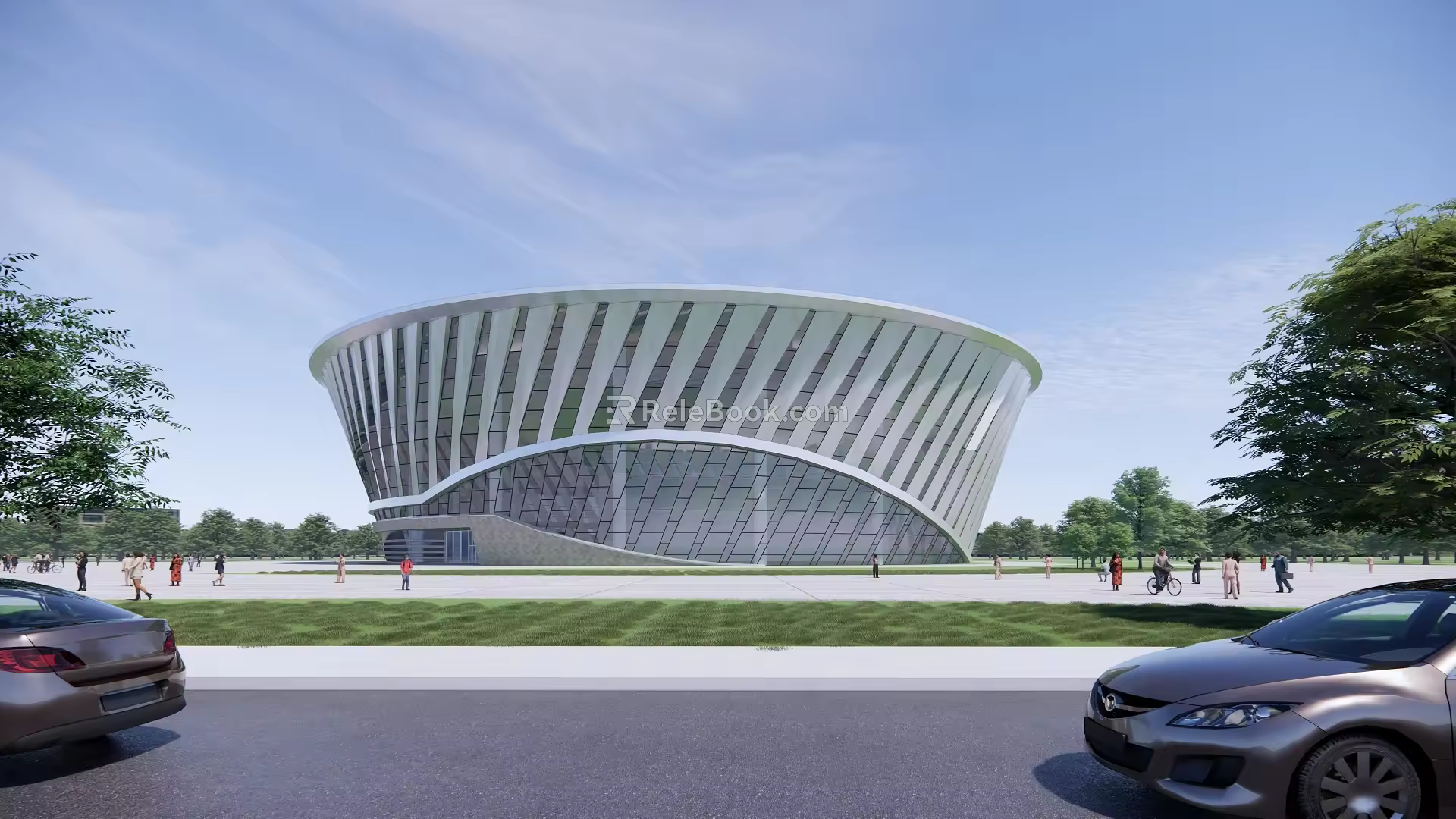 modern gymnasium 3d model