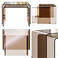 Clear Acrylic Furniture With Black Metal Frame And Modern Minimalist Design