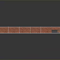 Industrial Scaffolding Structure With Metal Frame Multi Layer Orange Planks Gray Background And Reflective Floor