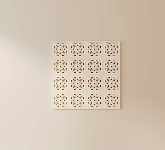 Modern Carved Plaster Line Carved 3d model