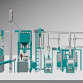 Agricultural Grain Processing Equipment Production Line With Machinery And Conveyor Systems