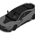 White Sports Car With Sleek Aerodynamic Design And Black Alloy Wheels