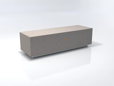 Modern Minimalist Gray Fabric Sectional Sofa With Smooth Surface Design 3d model