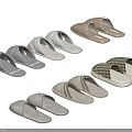 Comfortable Indoor Slippers with Gray Beige and Plaid Patterns Soft Home Footwear