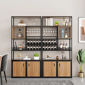 Modern Storage Rack 3d model