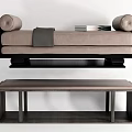 Modern Bed End Stool Bench Sofa Stool Long Sofa Fabric 3d model