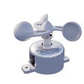 White Outdoor Sensor Device With Multiple Circular Components And Base Structure 3d model