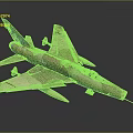 Vintage Military Fighter Aircraft With Camouflage Paint Sharp Nose And Weapon Attachments
