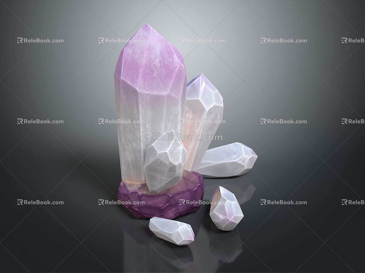 Crystal Crystal Ore Crystal Mineral Gem Ore Crystal Crystal Crystal Mineral Crystal Blue Crystal 3d model