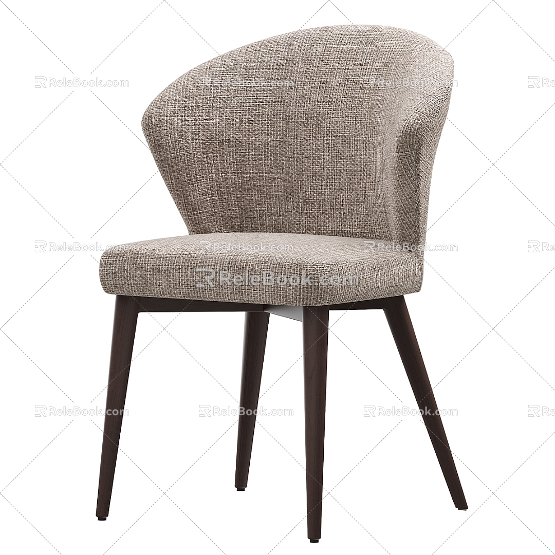 Modern Simple Single Casual Sofa 3d model