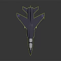Gray JAS 39 Gripen Fighter Jet Model With FR Marking And Cockpit Details