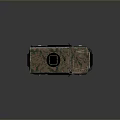 3D Rendered Military Camouflage Tank Vehicle With Armored Body And Wheels