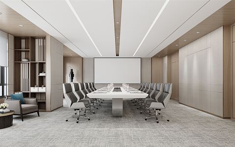 Modern Conference Room 3d model