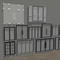 Modern Home Exterior Glass Windows And Doors With Sliding Hinged Styles