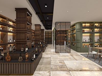 Modern Wine Cellar 3d model