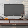 New Chinese TV Cabinet 3d model