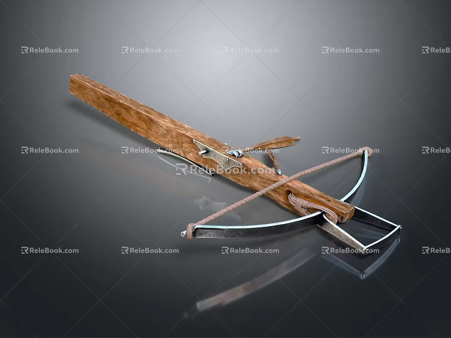 Crossbow Mechanical Crossbow Shift Bow and Arrow Shoot Far Equipment Weapons High-tech Crossbow 3d model