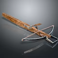 Crossbow Mechanical Crossbow Shift Bow and Arrow Shoot Far Equipment Weapons High-tech Crossbow 3d model
