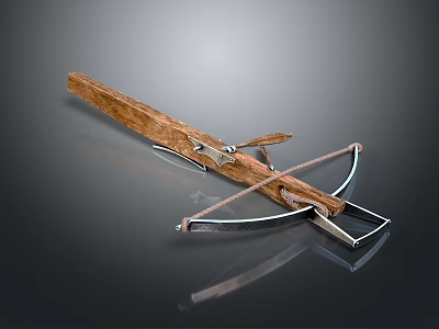 Crossbow Mechanical Crossbow Shift Bow and Arrow Shoot Far Equipment Weapons High-tech Crossbow 3d model