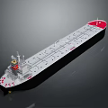 Modern Cargo Ship Design Featuring White Black Hull Red Bow And Neatly Arranged Deck Areas