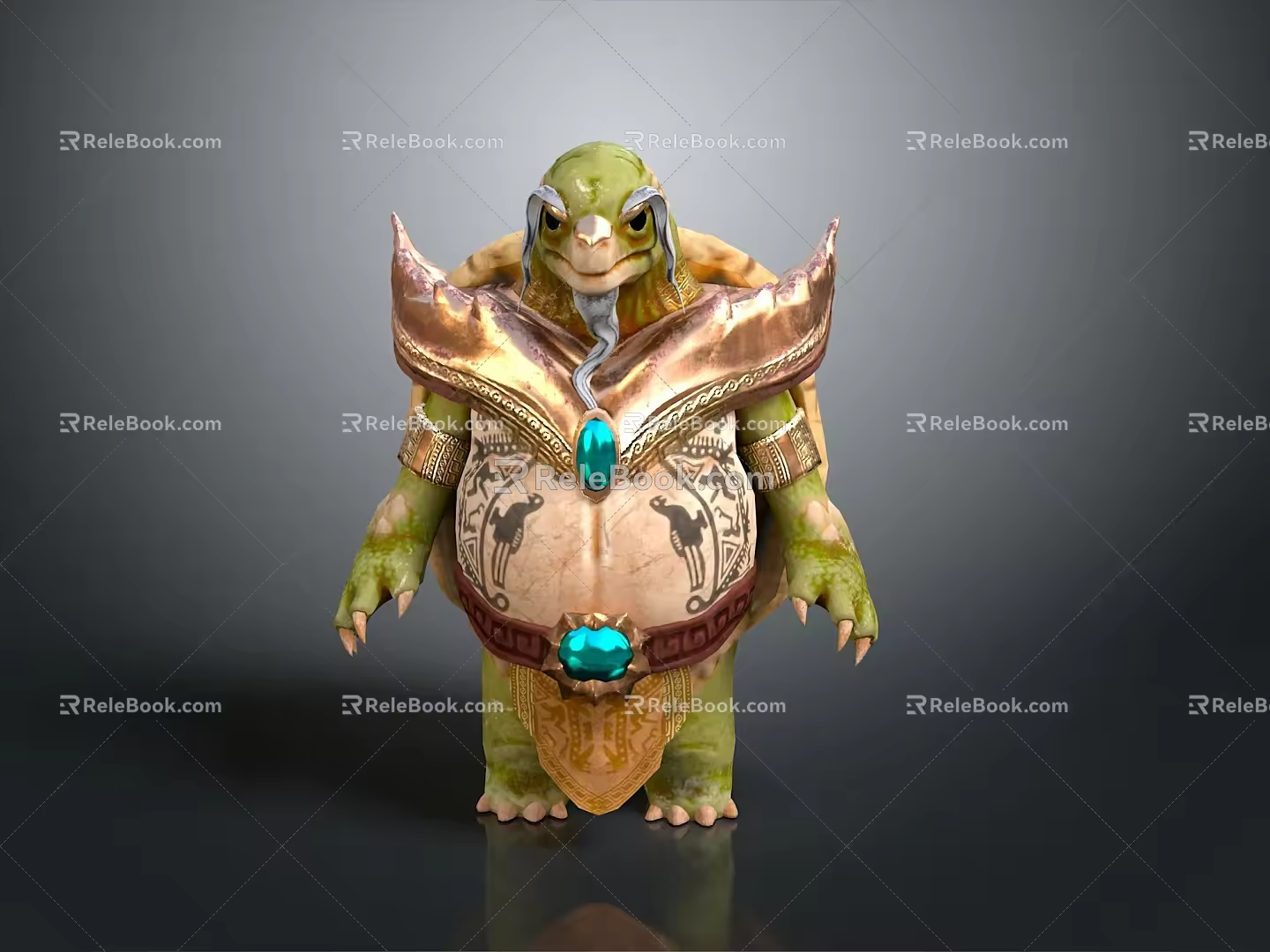 Turtle Cartoon Turtle Snapping Turtle Chickbill Turtle Reptile Cold Blooded Animal Reptile Class 3d model