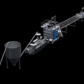 Long Automated Industrial Production Line Equipment With Conveyor Belt Storage Tank And Robotic Arm