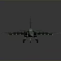 Green Camouflage Military Aircraft Model With Brazilian Wing Insignia And Landing Gear