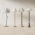 Middle ancient floor lamp 3d model