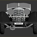 Retro sports car Mercedes Benz sports car classic car old car old car 3d model