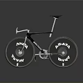 Sleek Black Racing Bicycle With Araya Wheels And Streamlined Frame Design