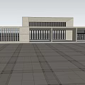 Modern Architecture Office Service Center Reception Center Sales Office 3d model