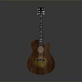 Elegant Natural Wood Acoustic Guitar Six String Household Musical Instrument for Daily Use