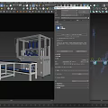 Industrial Equipment With Metal Frames Blue Components And Automated Production Line