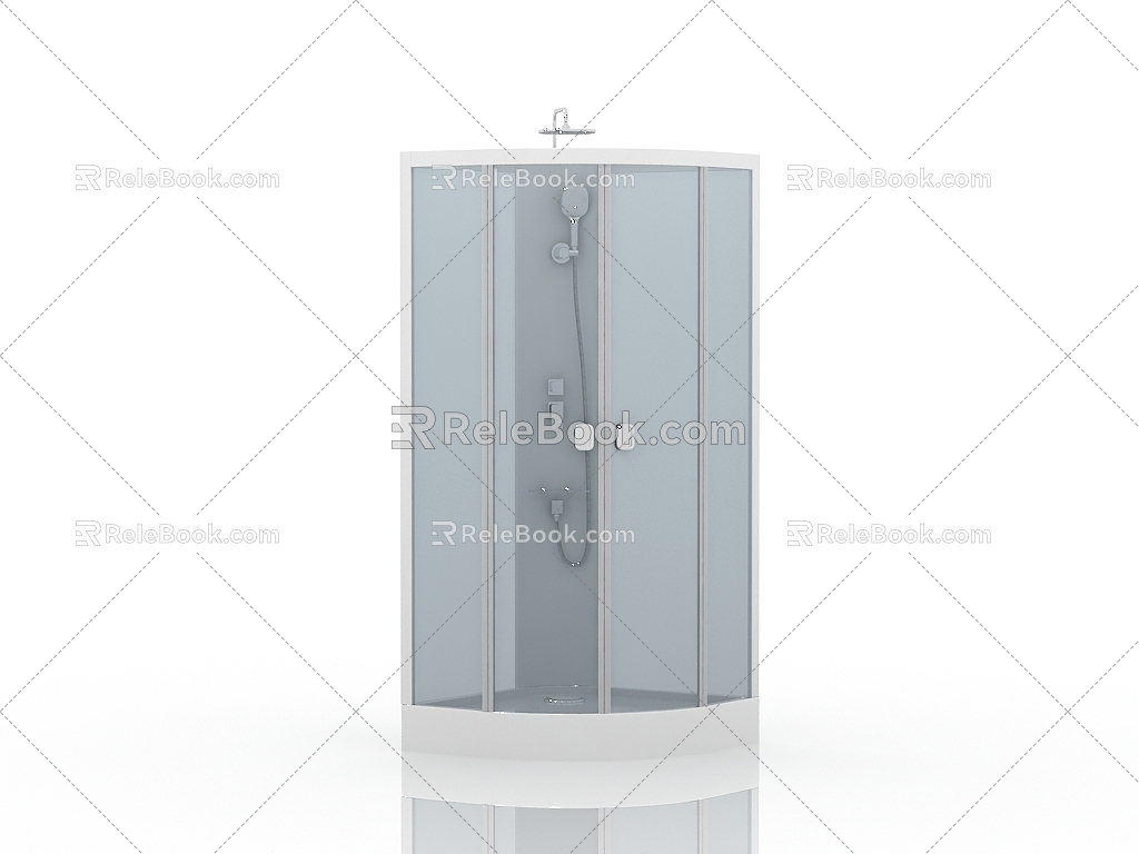 Modern Shower Room Sauna Room 3d model