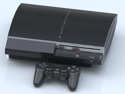 High Quality Home Entertainment Electronics PlayStation Gaming Console With Controller 3d model