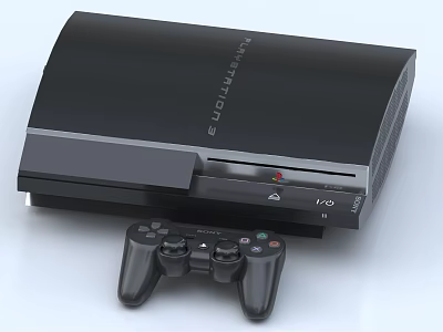 High Quality Home Entertainment Electronics PlayStation Gaming Console With Controller 3d model