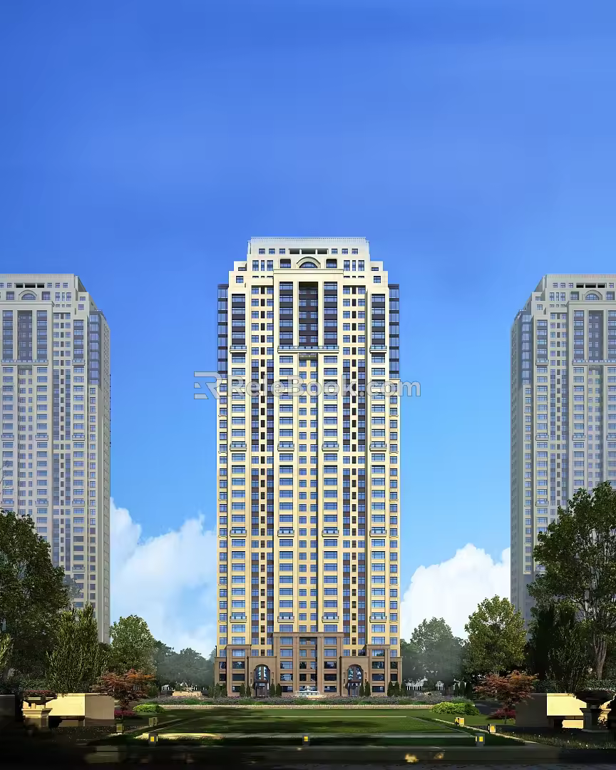 Modern Metropolis Style High-rise Metropolis High-rise 3d model