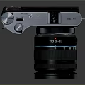 Samsung Digital Camera With Brown Leather Body And Silver Frame Detachable Lens