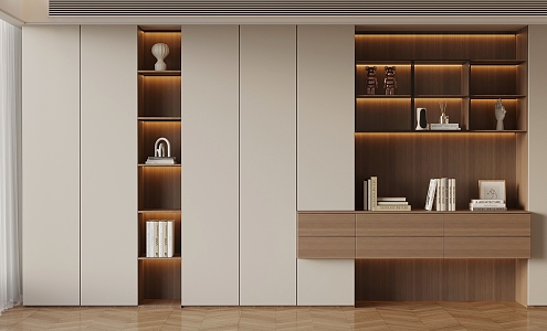 04 Bookcase Modern Bookcase 3d model