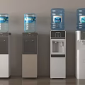 Floor Standing Water Dispensers With Large Water Bottles In Various Styles
