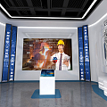 Modern Exhibition Hall 3d model