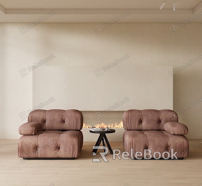 Single sofa side table model