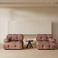 Single sofa side table 3d model