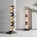 Quiet log wind floor lamp 3d model